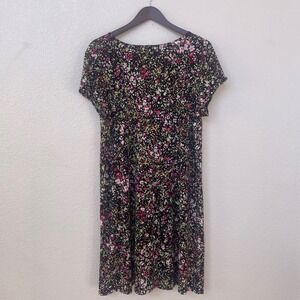 Motherhood Maternity XL Floral Print Dress Short Sleeve Womens